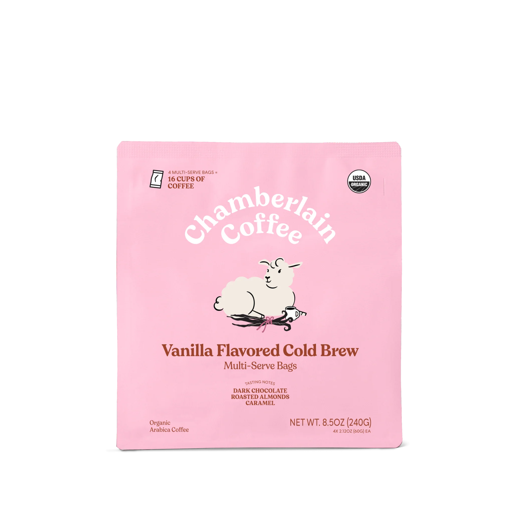 Organic Vanilla Cold Brew Elephant Large Coffee Bags - Image 3